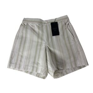 VRST Mens 6" Resort Short Lined Seersucker White Easy Stripe Small MAX251107LPSR